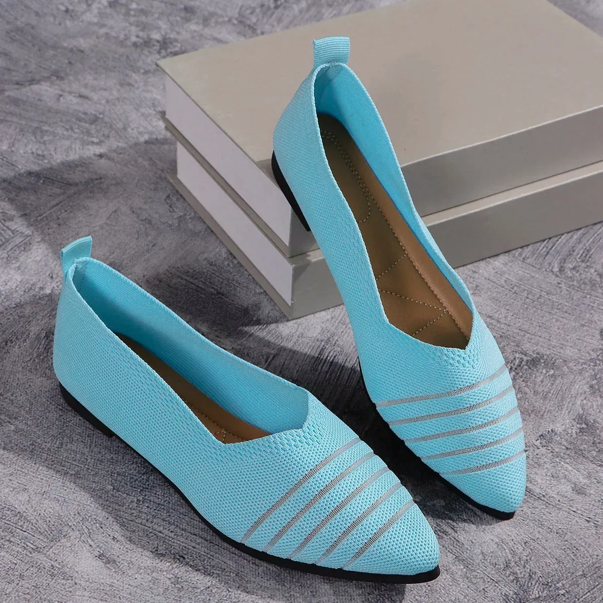 Pointed Knitted Flats
