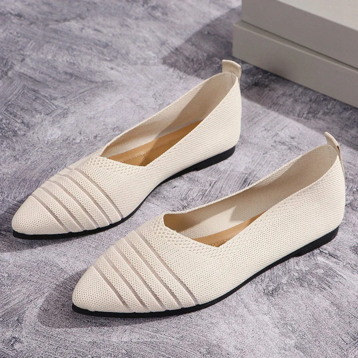 Pointed Knitted Flats