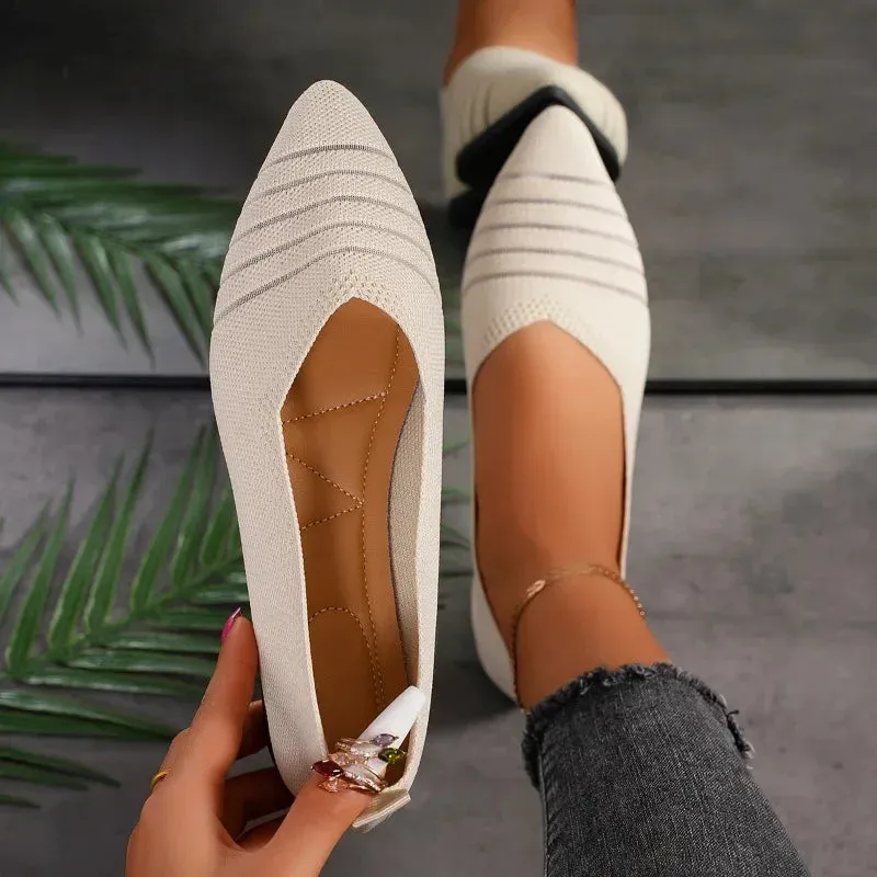 Pointed Knitted Flats