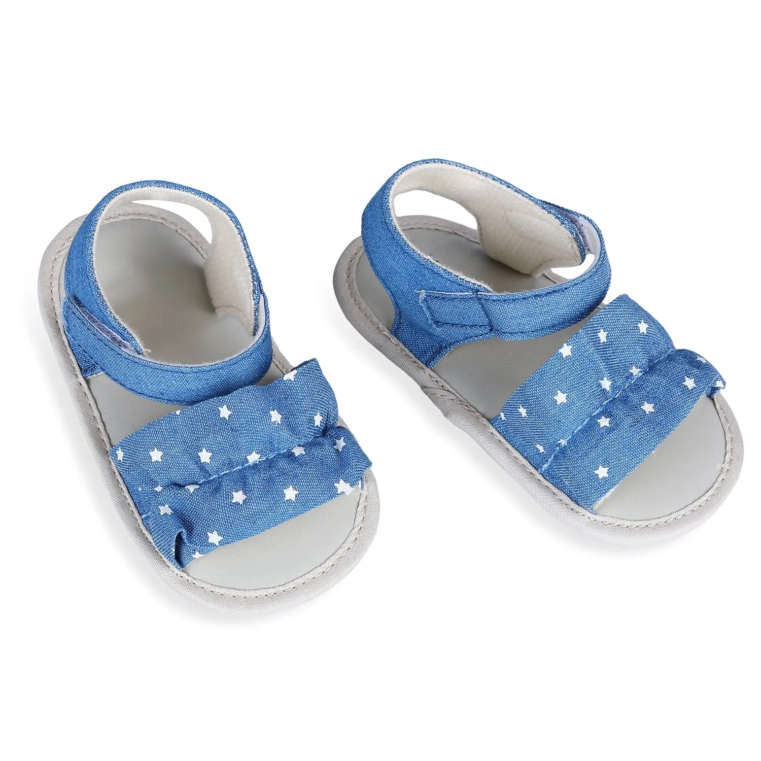 Ruffle Star Premium Girls Anti-Slip Sandal Booties - Blue