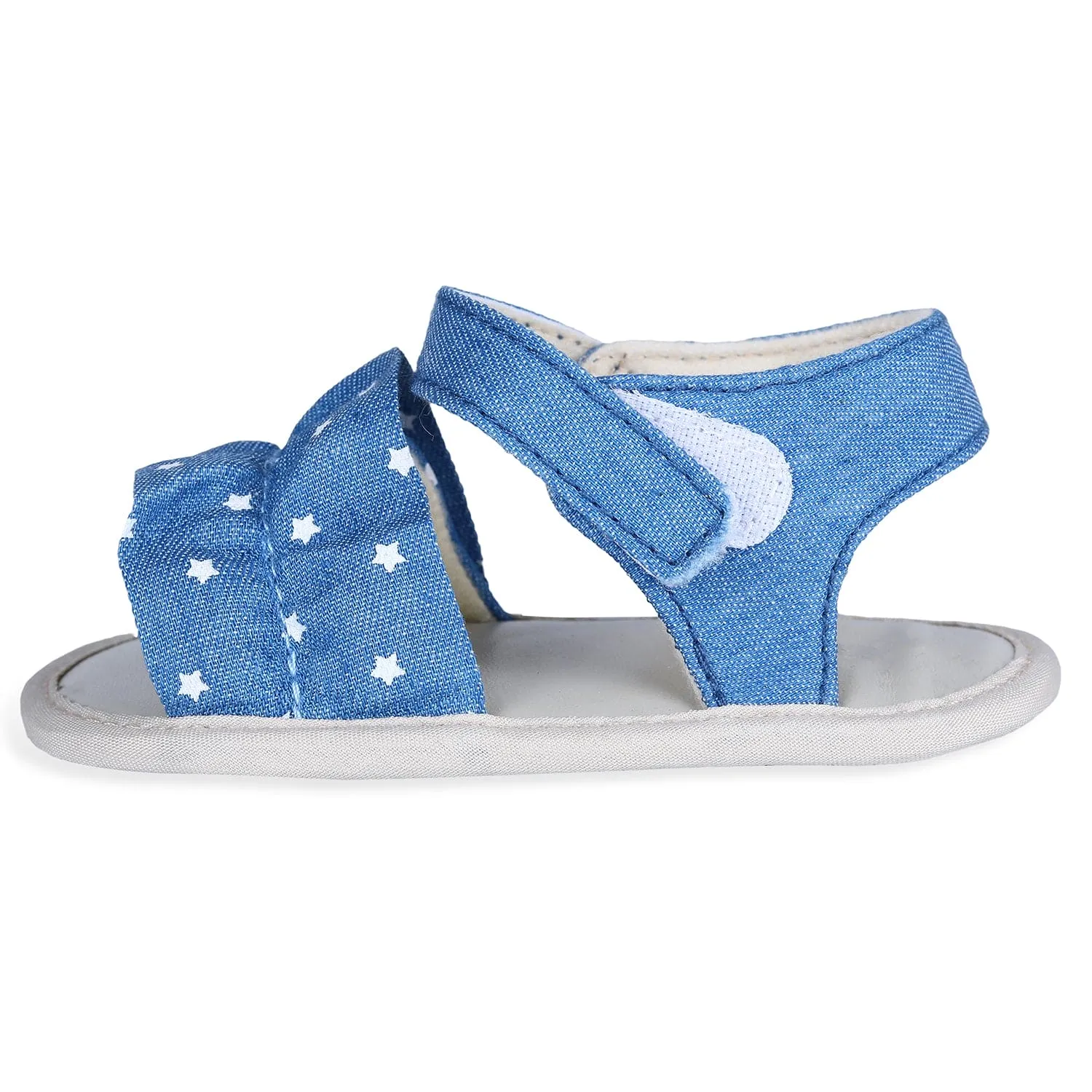 Ruffle Star Premium Girls Anti-Slip Sandal Booties - Blue