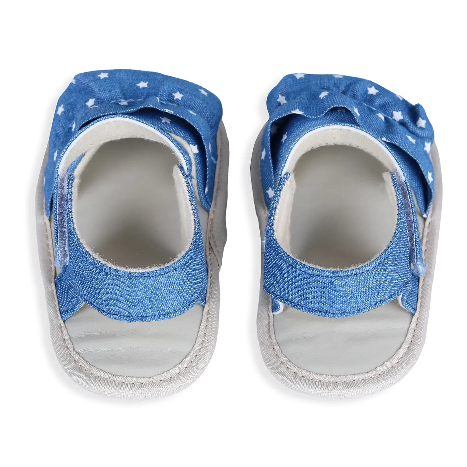 Ruffle Star Premium Girls Anti-Slip Sandal Booties - Blue