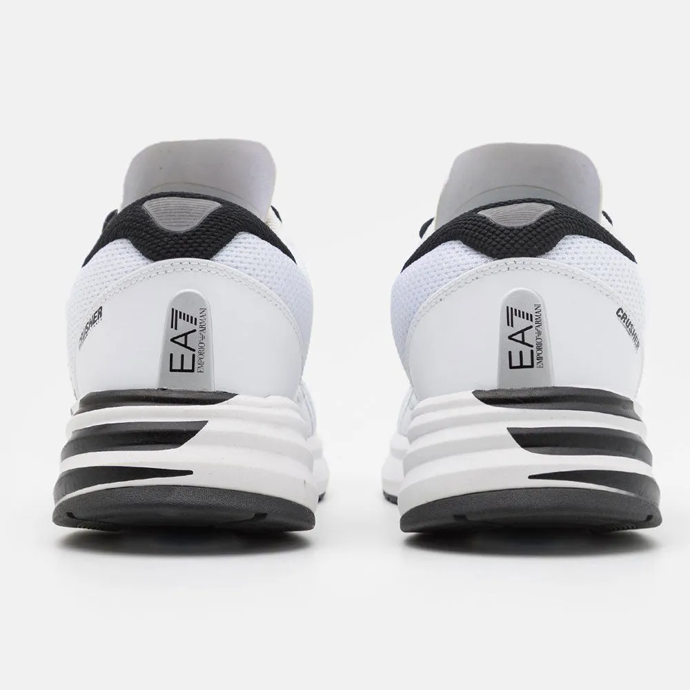Scarpe Uomo EA7 Emporio Armani Sneakers Crusher DistanceReflex Colore White - Black