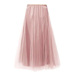 SERINNA Tulle Layer Skirt in Soft Pink