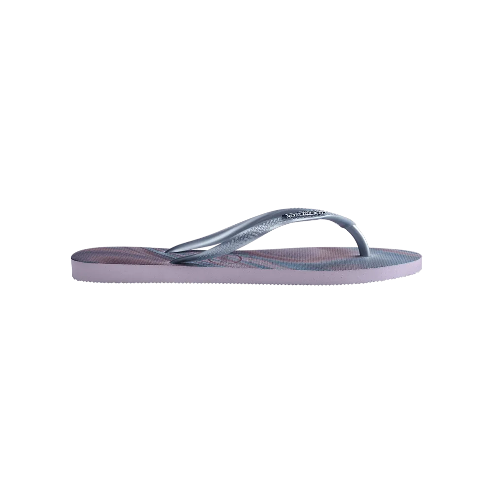 Slim Iridescent Flip Flops