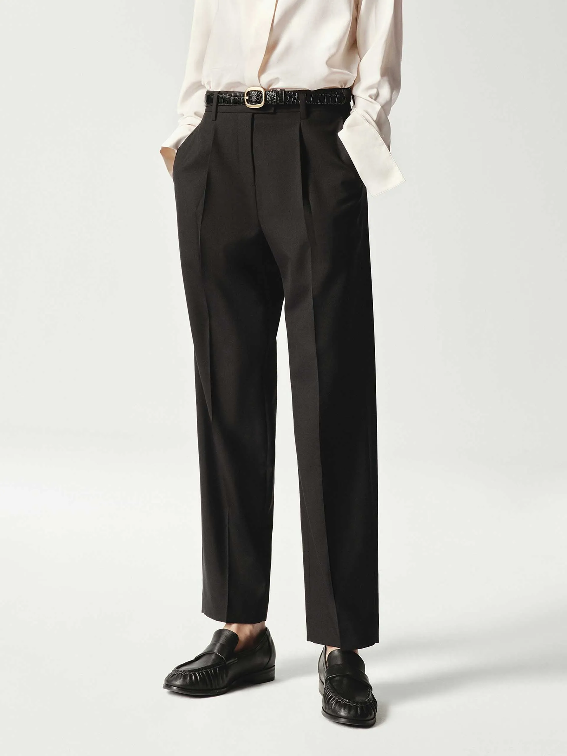 Straight Leg Ankle Pants