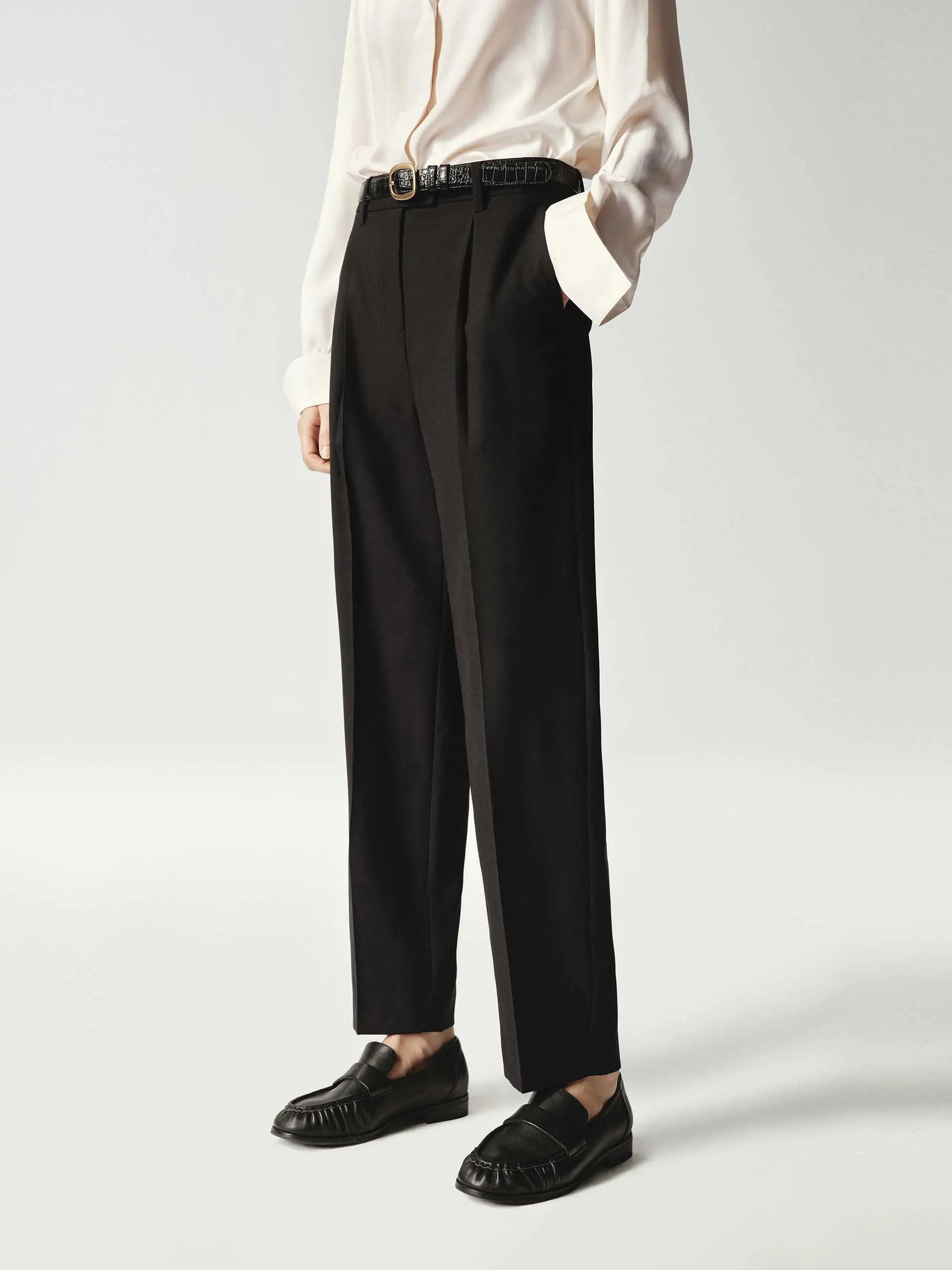 Straight Leg Ankle Pants