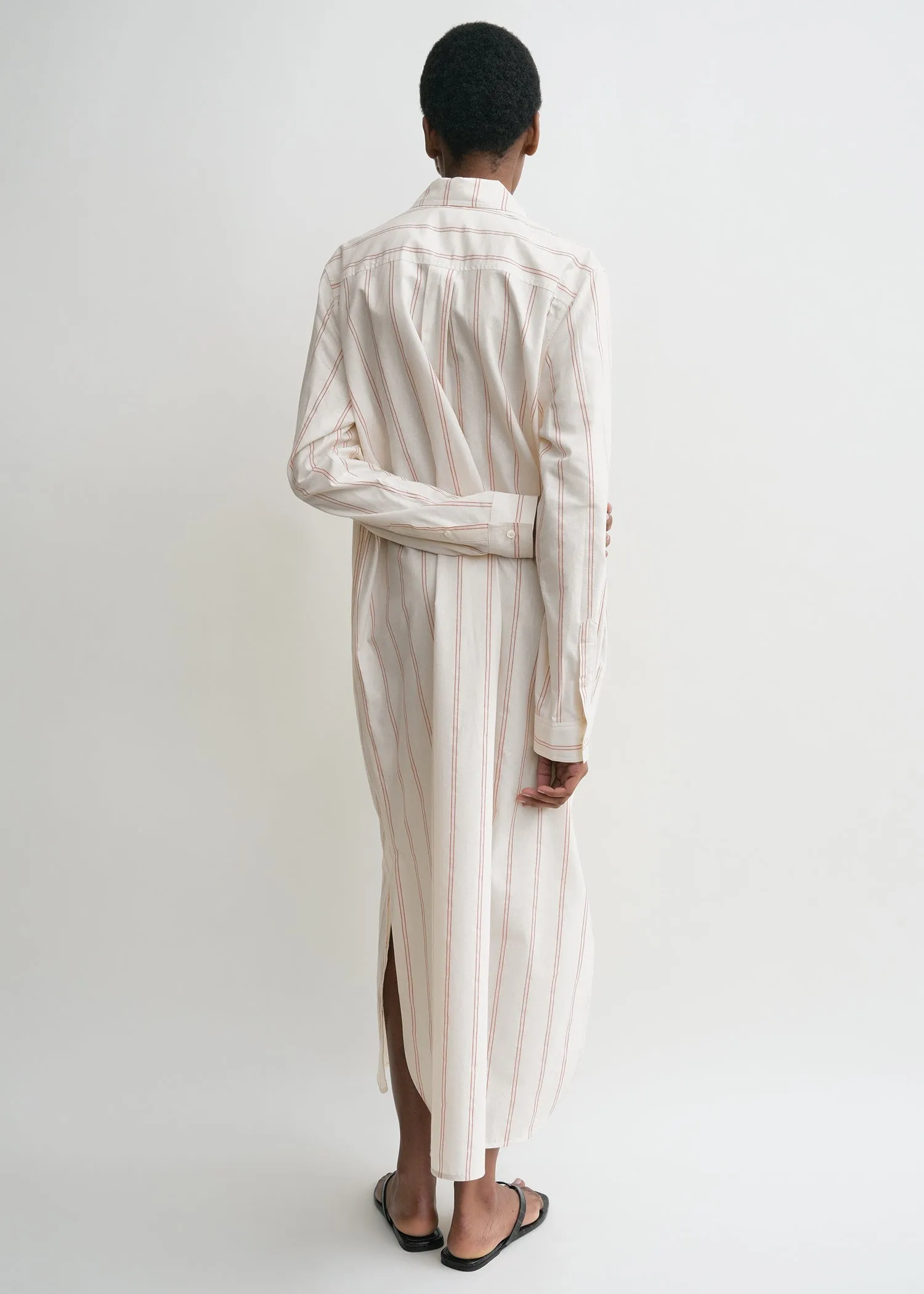 Striped tunic dress ecru/blossom