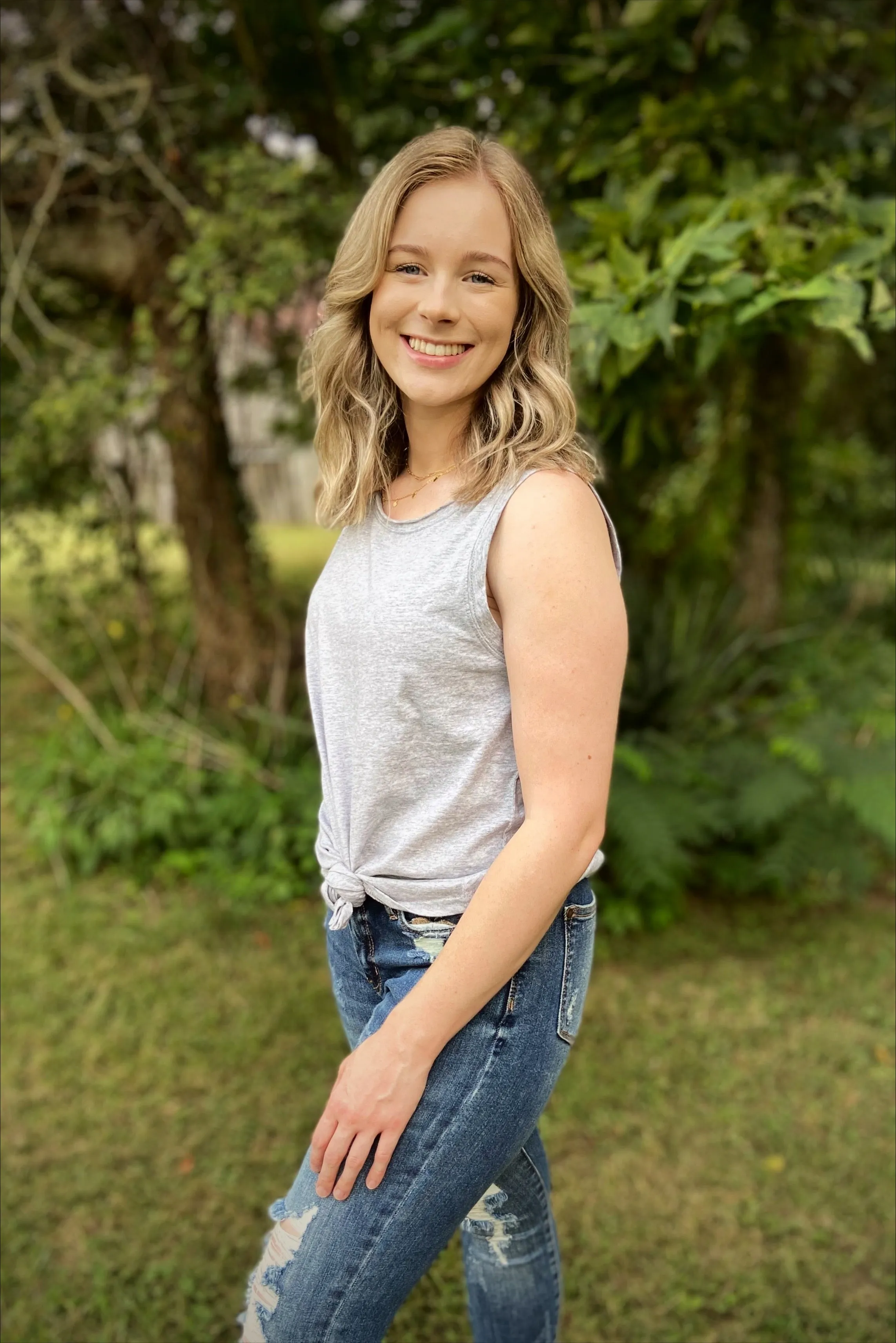 Strong Foundations Heather Gray Muscle Layering Tank