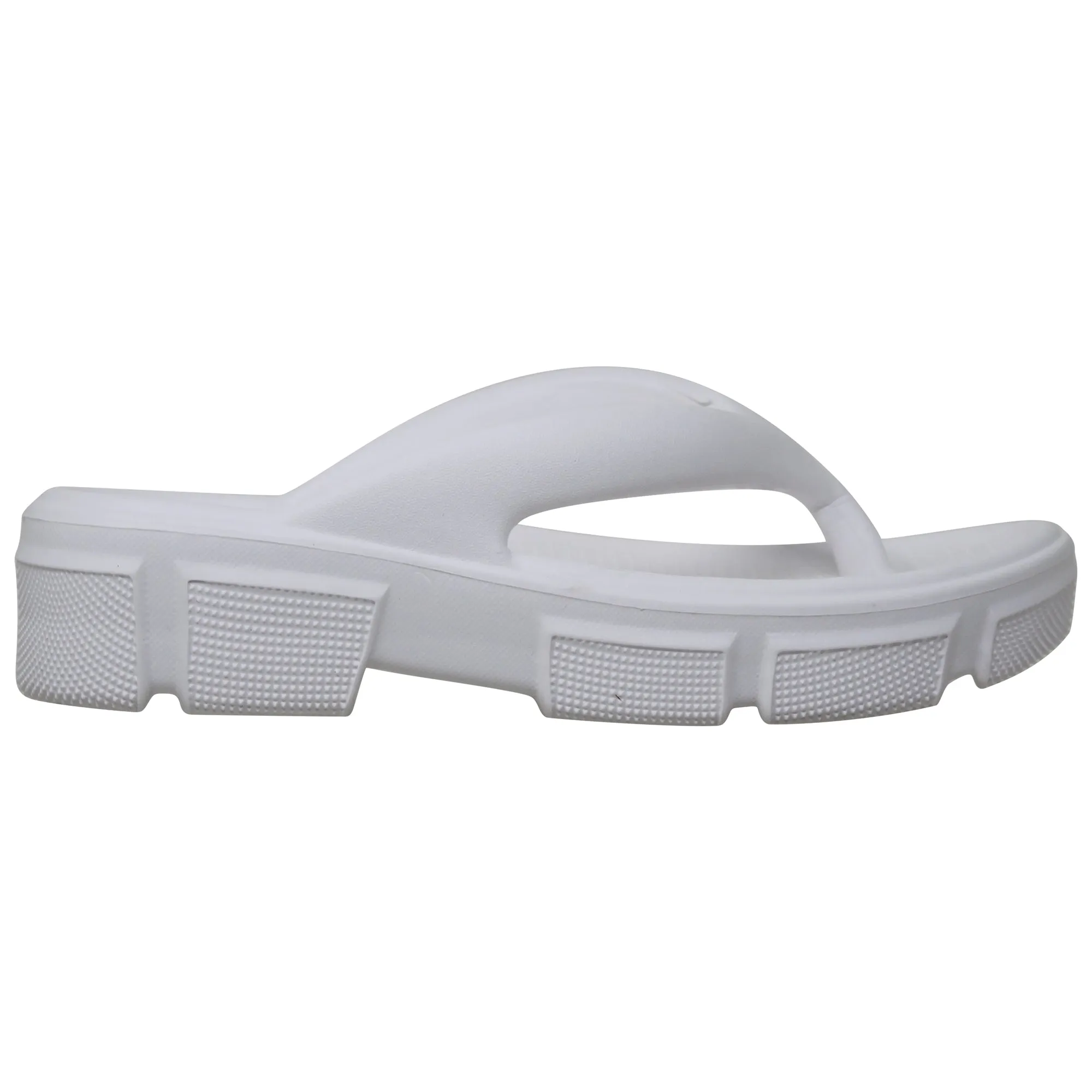 Thong Slide Chucky Sole Platform Sandals Light-Weight EVA White