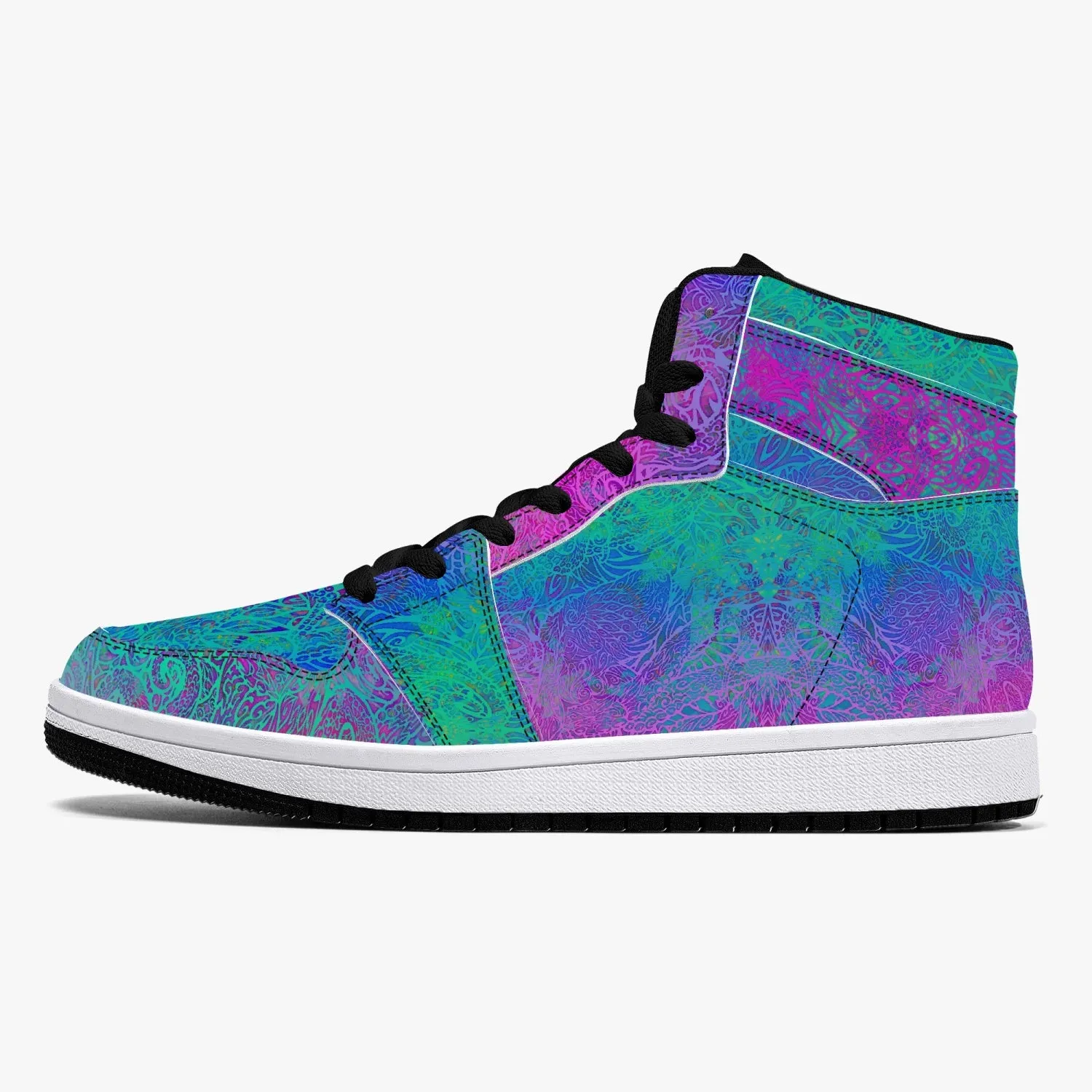 Violet Sea High-Top Sneakers