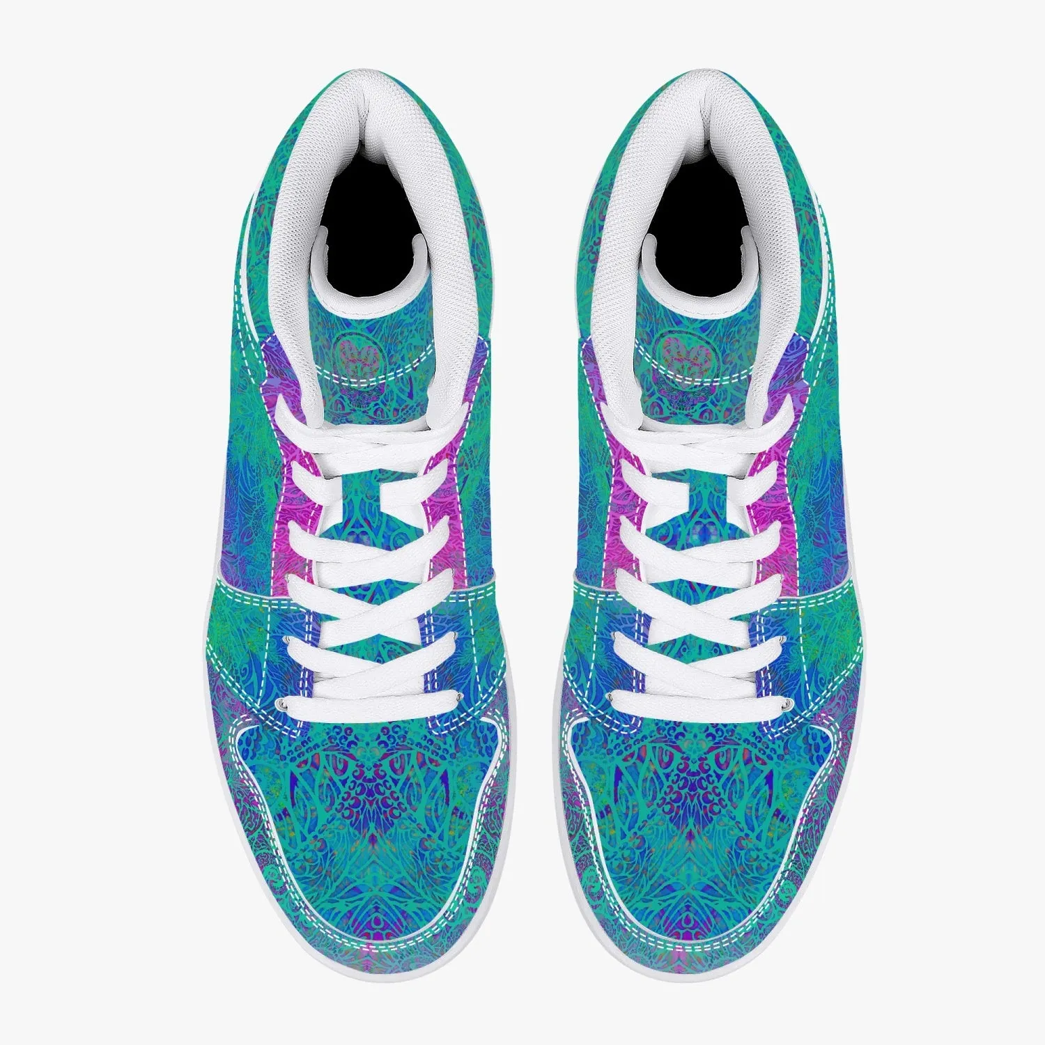 Violet Sea High-Top Sneakers
