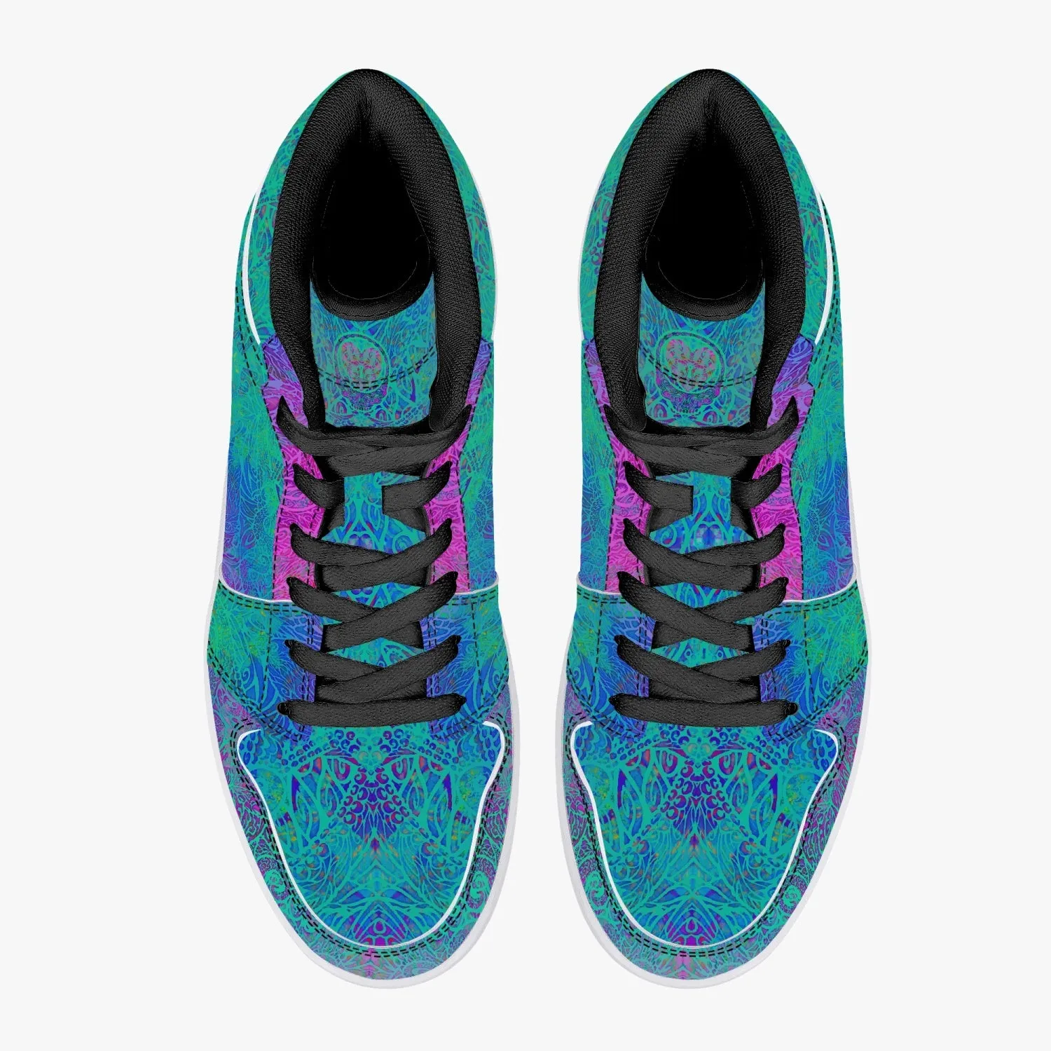 Violet Sea High-Top Sneakers
