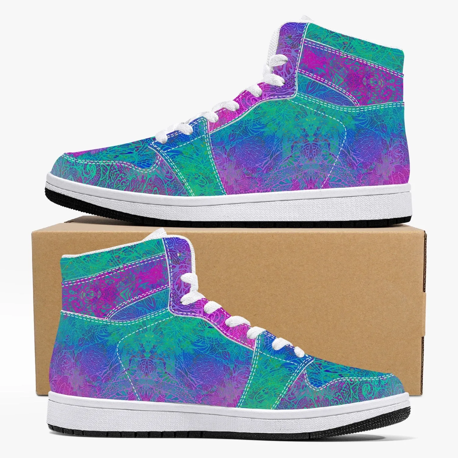 Violet Sea High-Top Sneakers