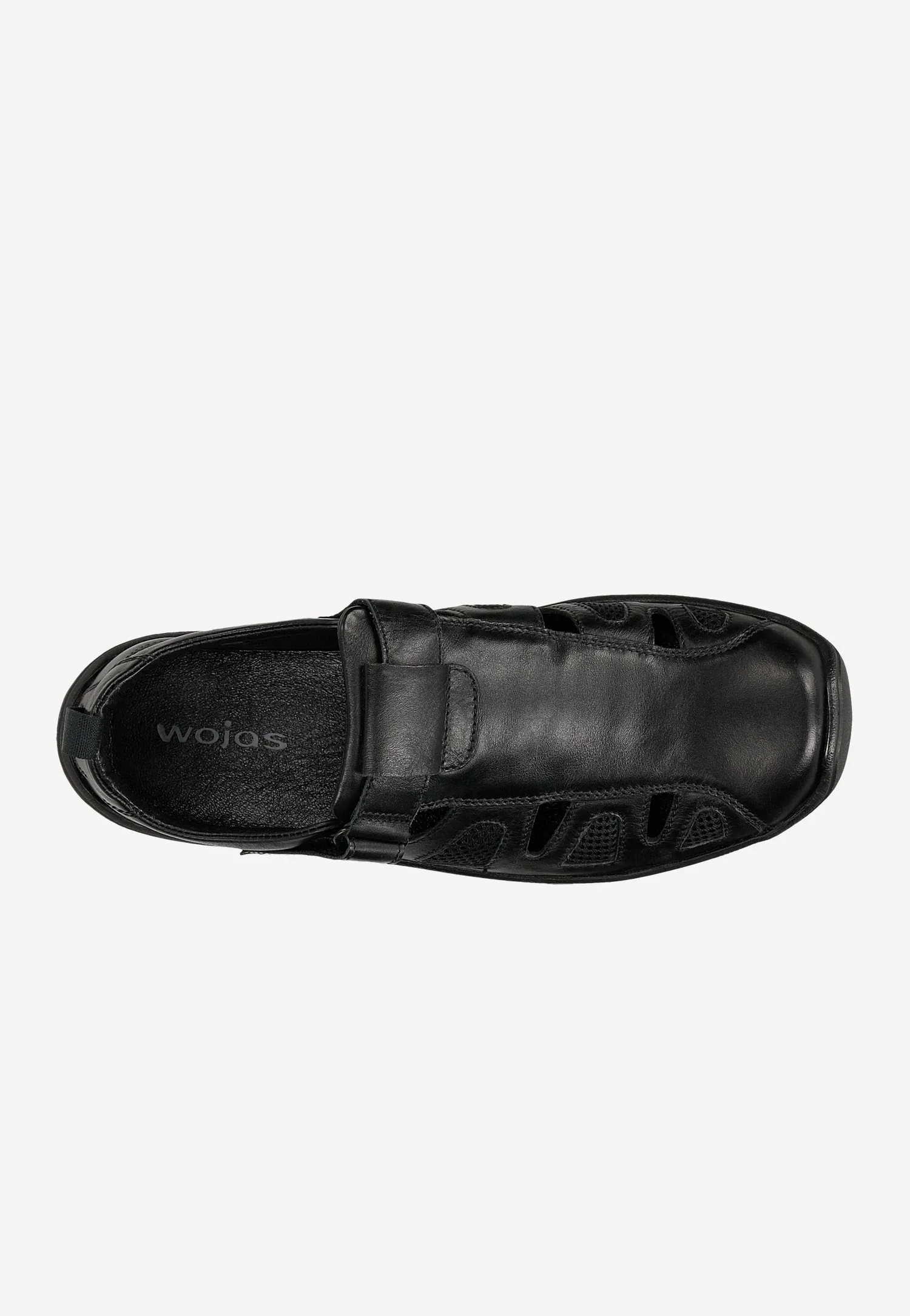 Wojas Black Leather Sandals - Sneakers | 2156-59
