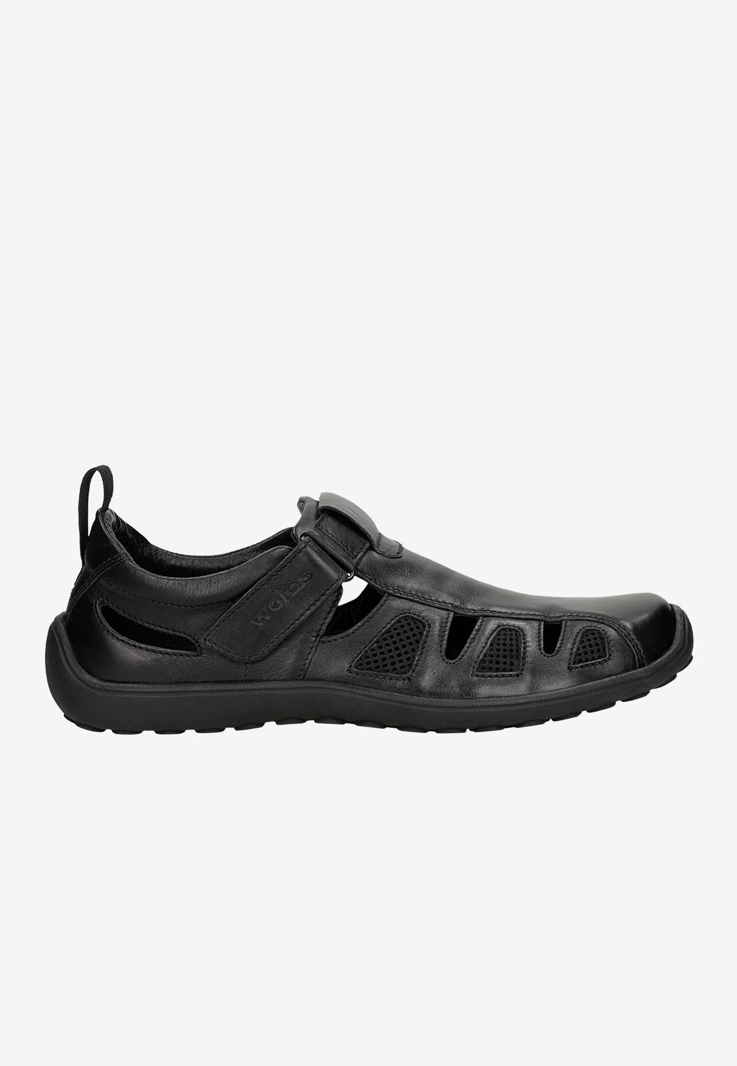 Wojas Black Leather Sandals - Sneakers | 2156-59