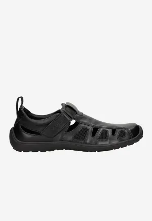 Wojas Black Leather Sandals - Sneakers | 2156-59