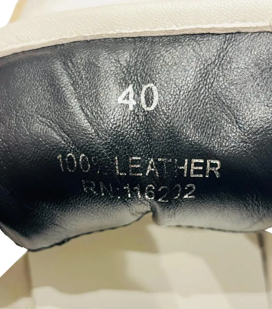 Zadig & Voltaire Heart Studded Leather Sneakers. Size 40